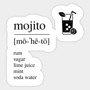 Mojito cocktail Sticker